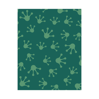 Frog Splash Art Prints, Fun Wall Decor for Kids, Nursery Room Accent, Green Frog Pattern Posters, Gift for Frog Lovers