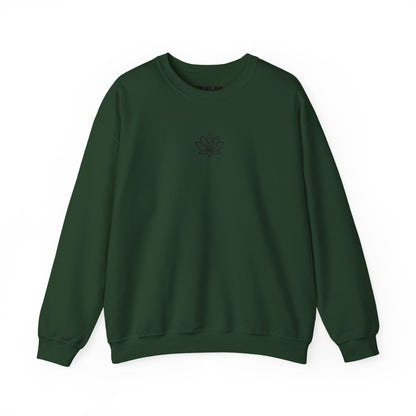 Lotus Blossom Unisex Sweatshirt - Cozy Floral Crewneck, Casual Wear, Gift for Her, Yoga Apparel, Relaxed Style, Perfect for Fall, Autumn Crewneck, Gift for Her, Gift for Him