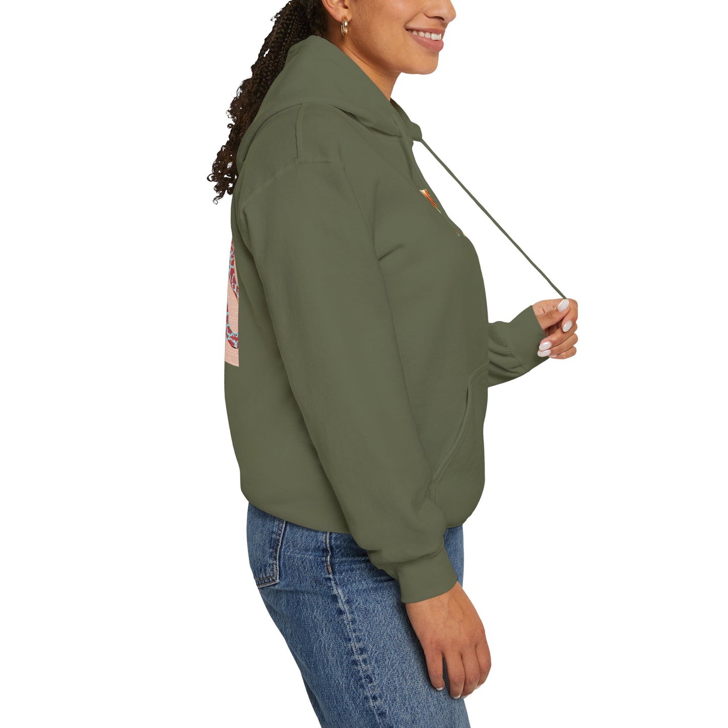 Vibrant Unisex Hoodie with Zen Frog and Snake Design, Cool Gift for Nature Lovers, Casual Wear for All Occasions, Gift for Her, Cool Hoodies