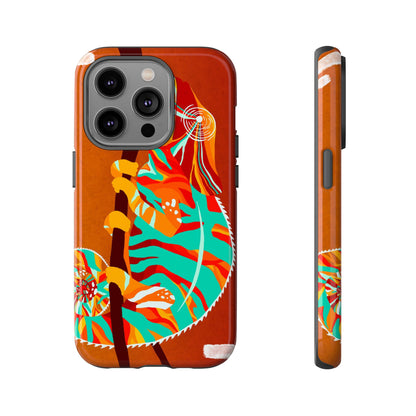 Chameleon Phone Case - Vibrant Artistic Design, Tough Cases for Animal Lovers, Unique Gift, Eco-Friendly Protection