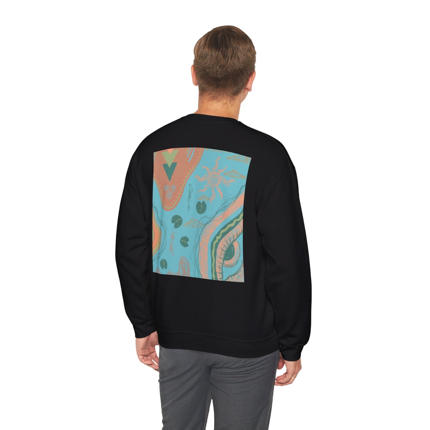 Bohemian Crewneck Sweatshirt, Cozy Sweatshirt for Art Lovers, Unique Graphic Apparel, Perfect Gift for Everyday Wear, Trendy Fashion Hoodie