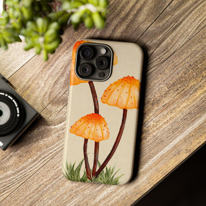 Mushroom Phone Case, Tough Cases for Nature Lovers, Unique Phone Covers, Gifts for Eco Enthusiasts, Fun Protective Cases