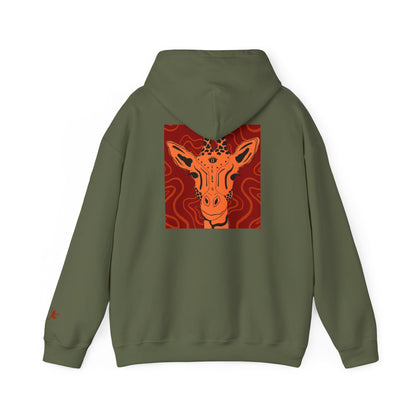 Artistic Giraffe Hoodie - Cozy Unisex Sweatshirt for Animal Lovers, Unique Gift for Birthdays, Holidays, & Casual Wear