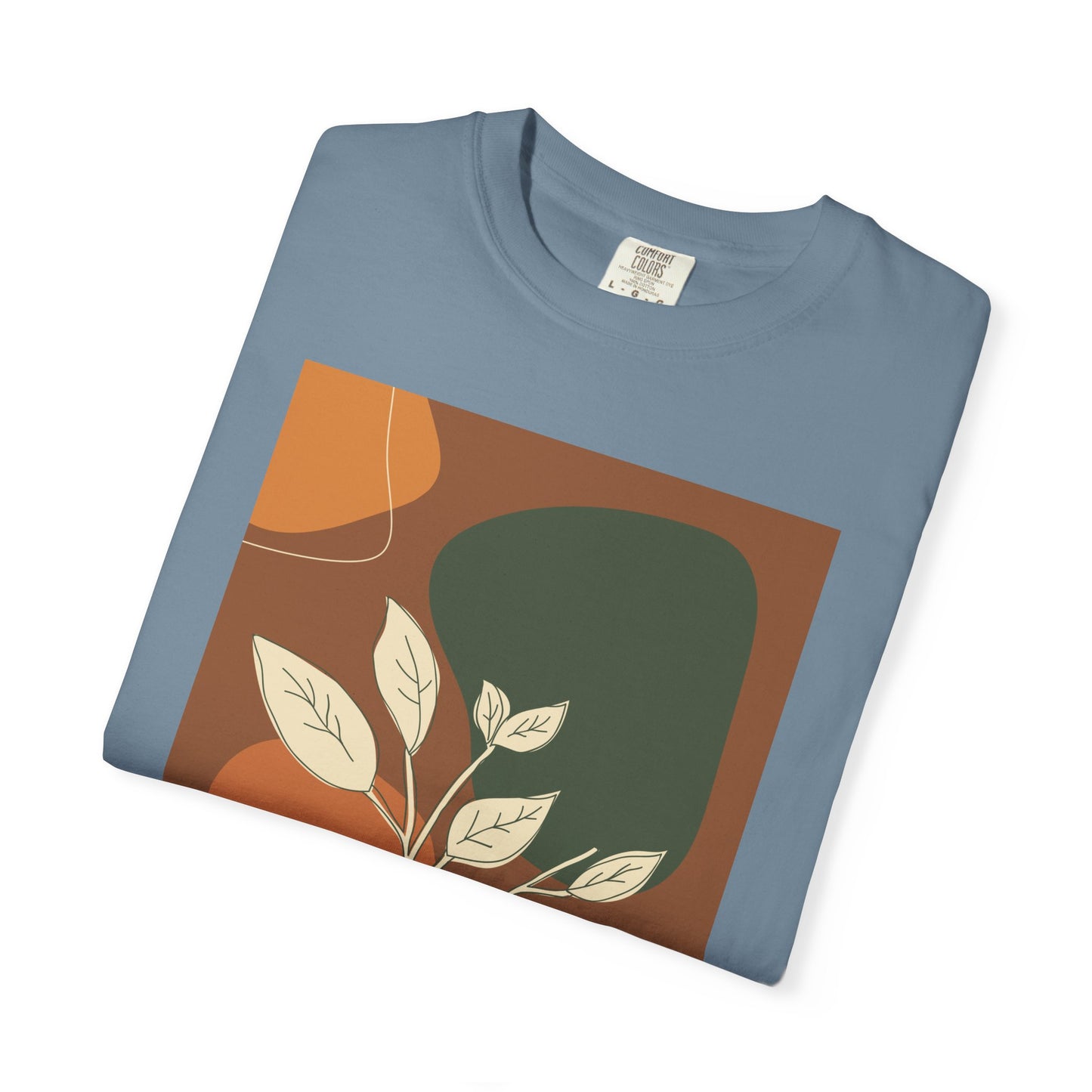 Boho Leafy T-Shirt, Unisex Short Sleeve Tee, Casual Wear, Earthy Aesthetic, Gifts for Nature Lovers, Comfortable Everyday Style