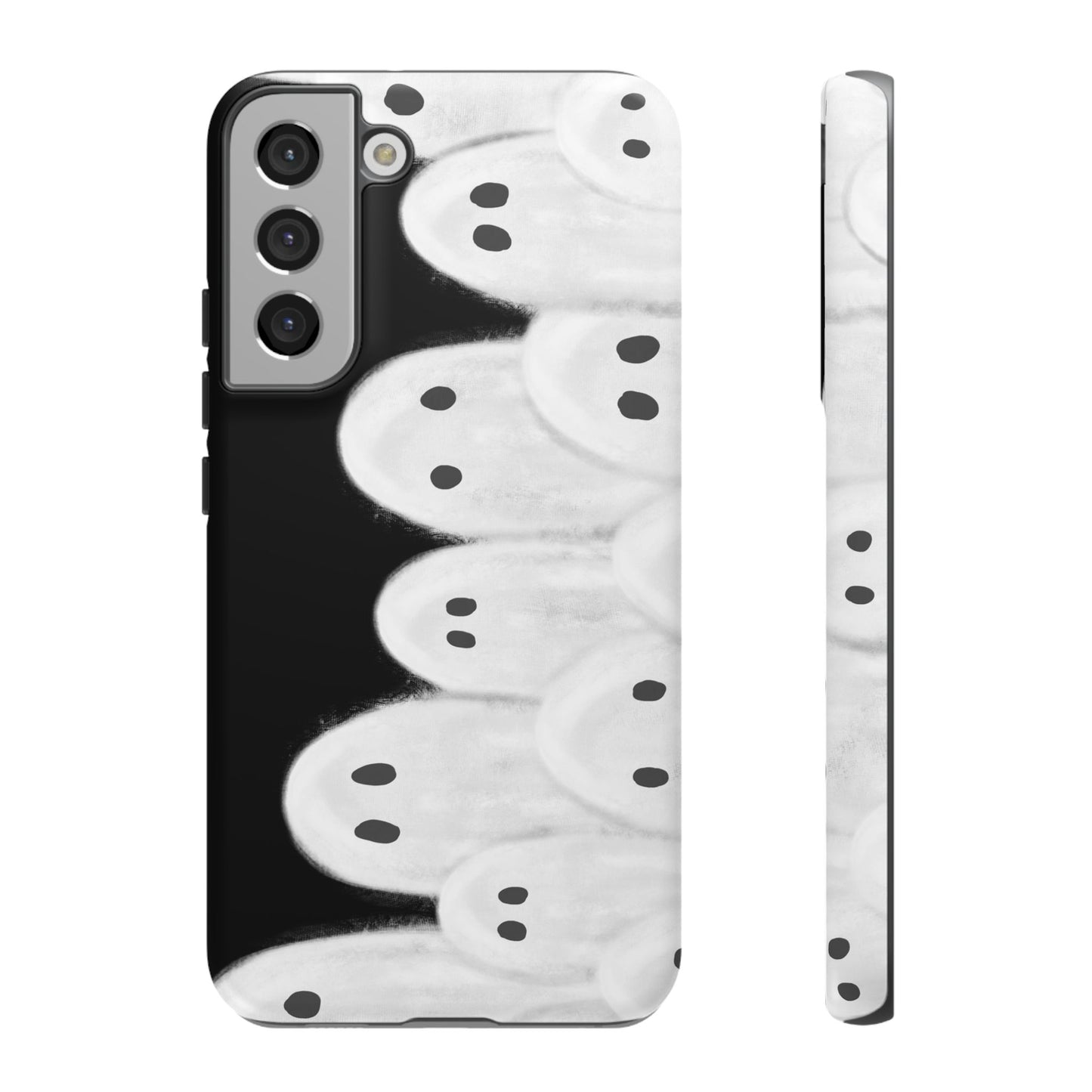 Painted Ghosts Phone Case | Ghostly Tough Phone Case for Spooky Style, Halloween Gift, Phone Cover, Ghost Theme, Unique Accessory, Spooky Season, Viral Painted Ghosts Inspired Design