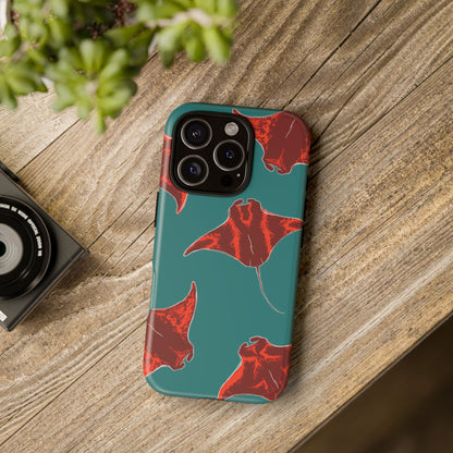 Manta Ray Phone Case, Tropical Phone Cover, Ocean Vibe Accessories, Summer Gift Idea, Marine Animal Merchandise