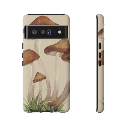 Mushroom Phone Case - Nature Lover, Eco-Friendly Gift, Cute Cell Phone Cover, Aesthetic Tech Accessory, Unique Fall Decor, Artsy Phone Cases, Cute, Gift for Her, Nature-inspired Designs, Durable Cases