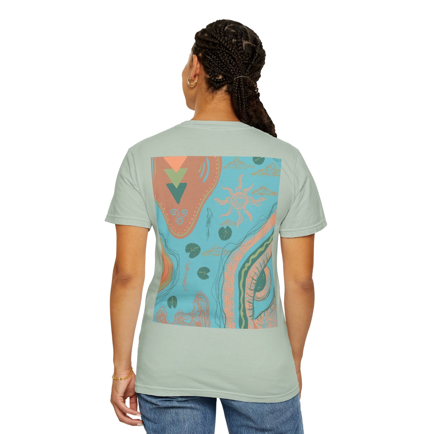 Vibrant Unisex Graphic T-shirt, Bohemian Tee, Casual Wear, Gift for Friends, Festival Apparel, Summer Style, Unique Design
