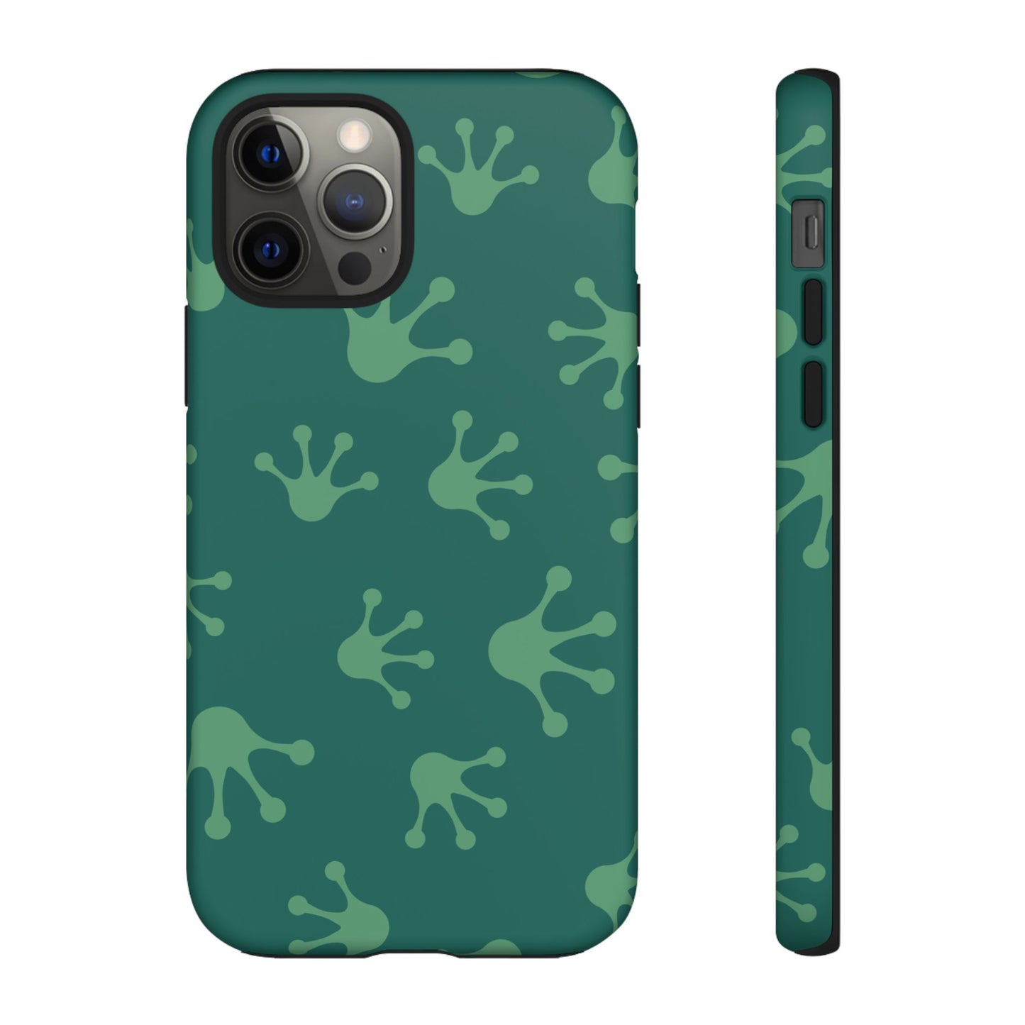 Frog Print Phone Case, Nature Lover Gift, Eco-Friendly Cover, Fun Green Design, Unique Frog Accessories