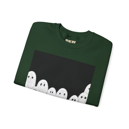 Painted Ghosts Crewneck | Cozy Sweatshirt, Perfect for Halloween, Fall, and Spooky Season