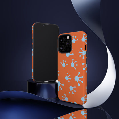 Frog Print Phone Case - Tough Cases, Orange Frog Design, Unique Gift, Fun Accessories, Vibrant Phone Cases, Cool Cases