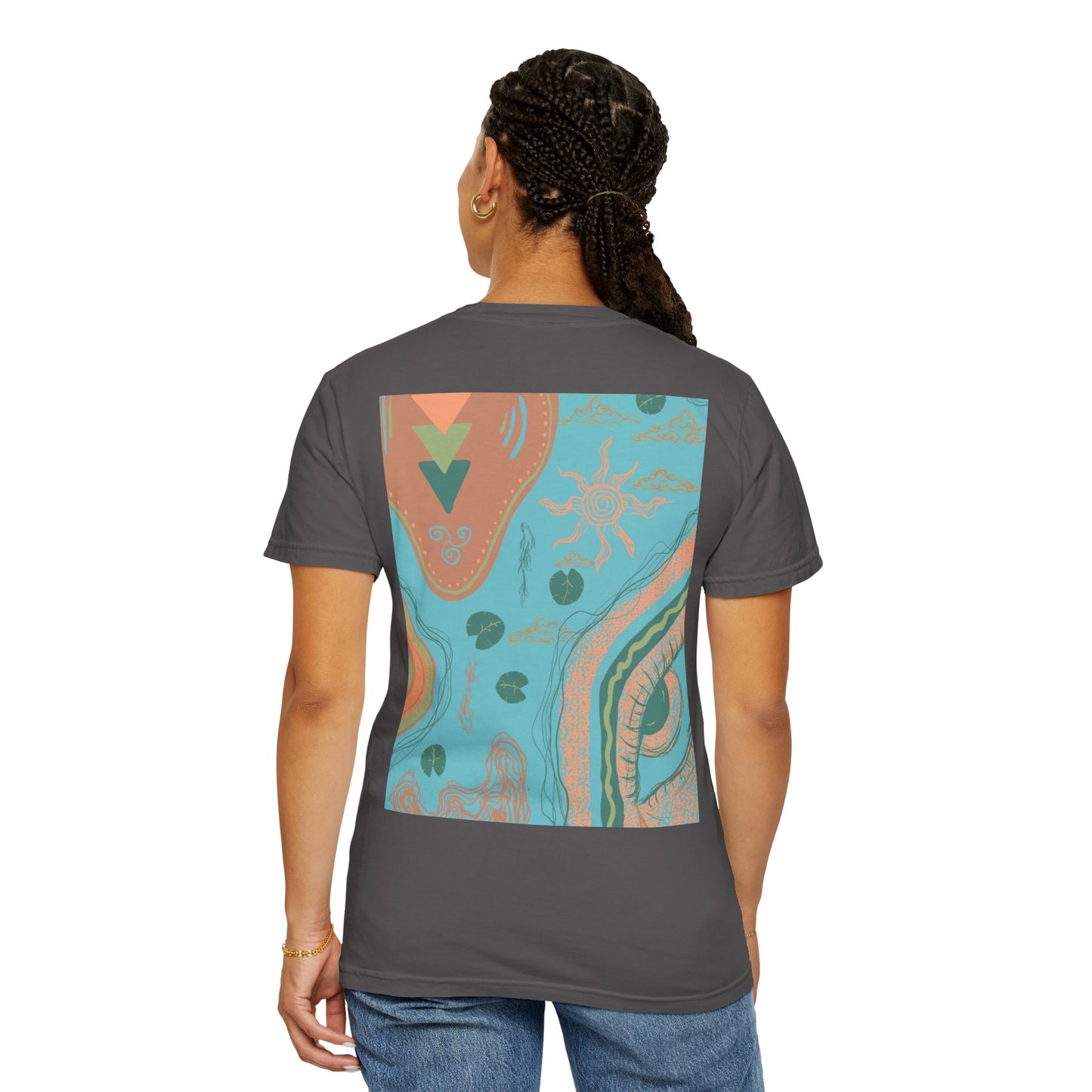 Vibrant Unisex Graphic T-shirt, Bohemian Tee, Casual Wear, Gift for Friends, Festival Apparel, Summer Style, Unique Design