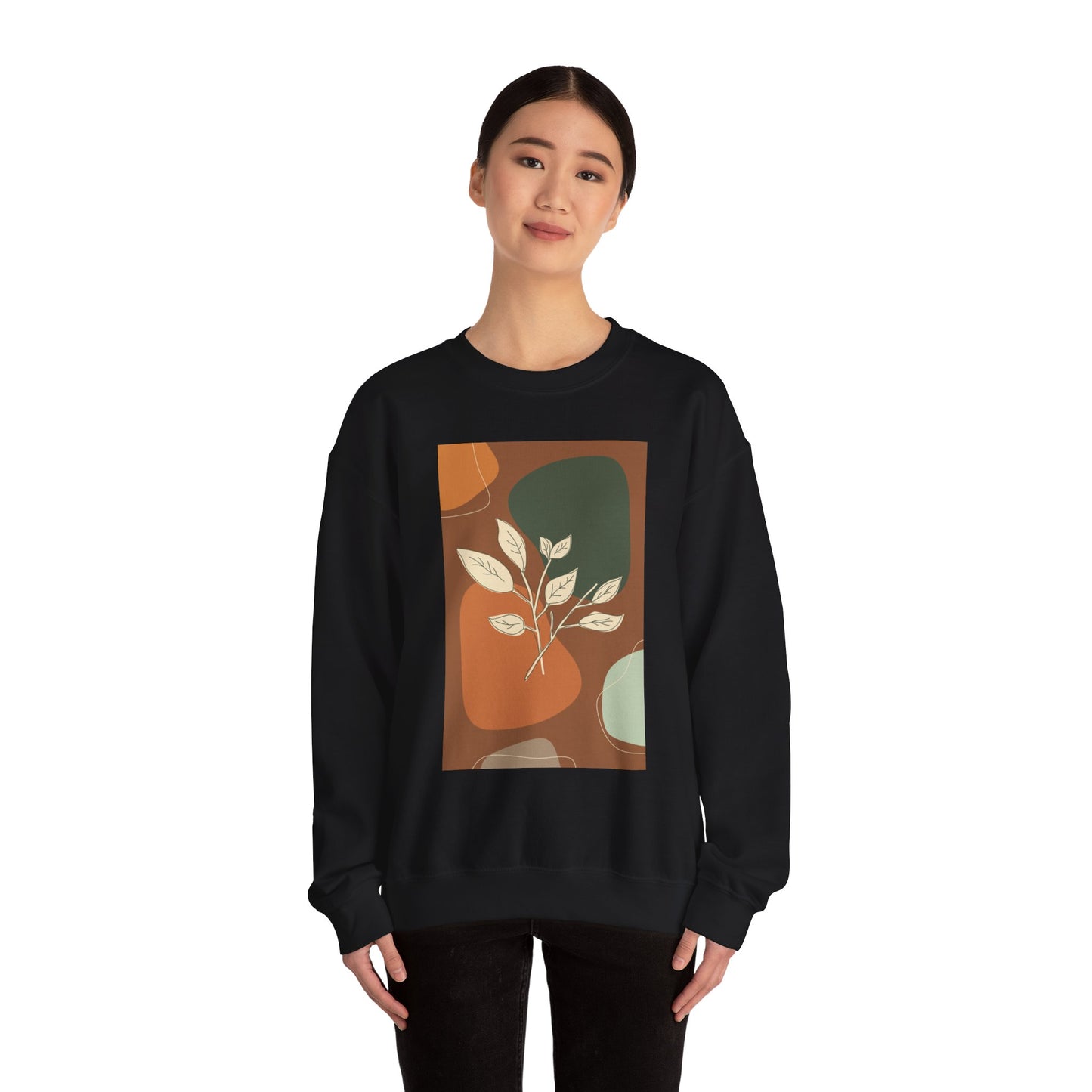 Botanical Print Crewneck Sweatshirt | Cozy Unisex Sweatshirt, Fall Fashion, Casual Wear, Gift for Her, Botanical Art
