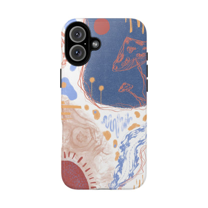 Artistic Phone Case with Abstract Design, Tough Phone Case, Unique Gift, Trendy Accessories, Modern Art Case, Stylish Tech Gear