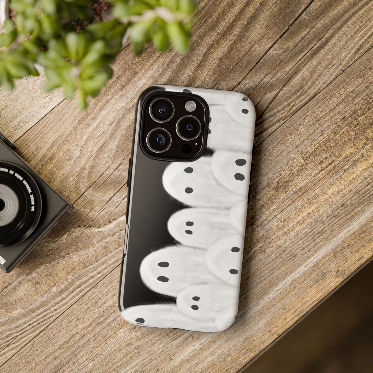Painted Ghosts Phone Case | Ghostly Tough Phone Case for Spooky Style, Halloween Gift, Phone Cover, Ghost Theme, Unique Accessory, Spooky Season, Viral Painted Ghosts Inspired Design