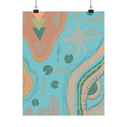 Bohemian Matte Vertical Posters, Wall Art Decor, Home Decoration, Gift for Art Lovers, Aesthetic Room Decor, Unique Wall Art