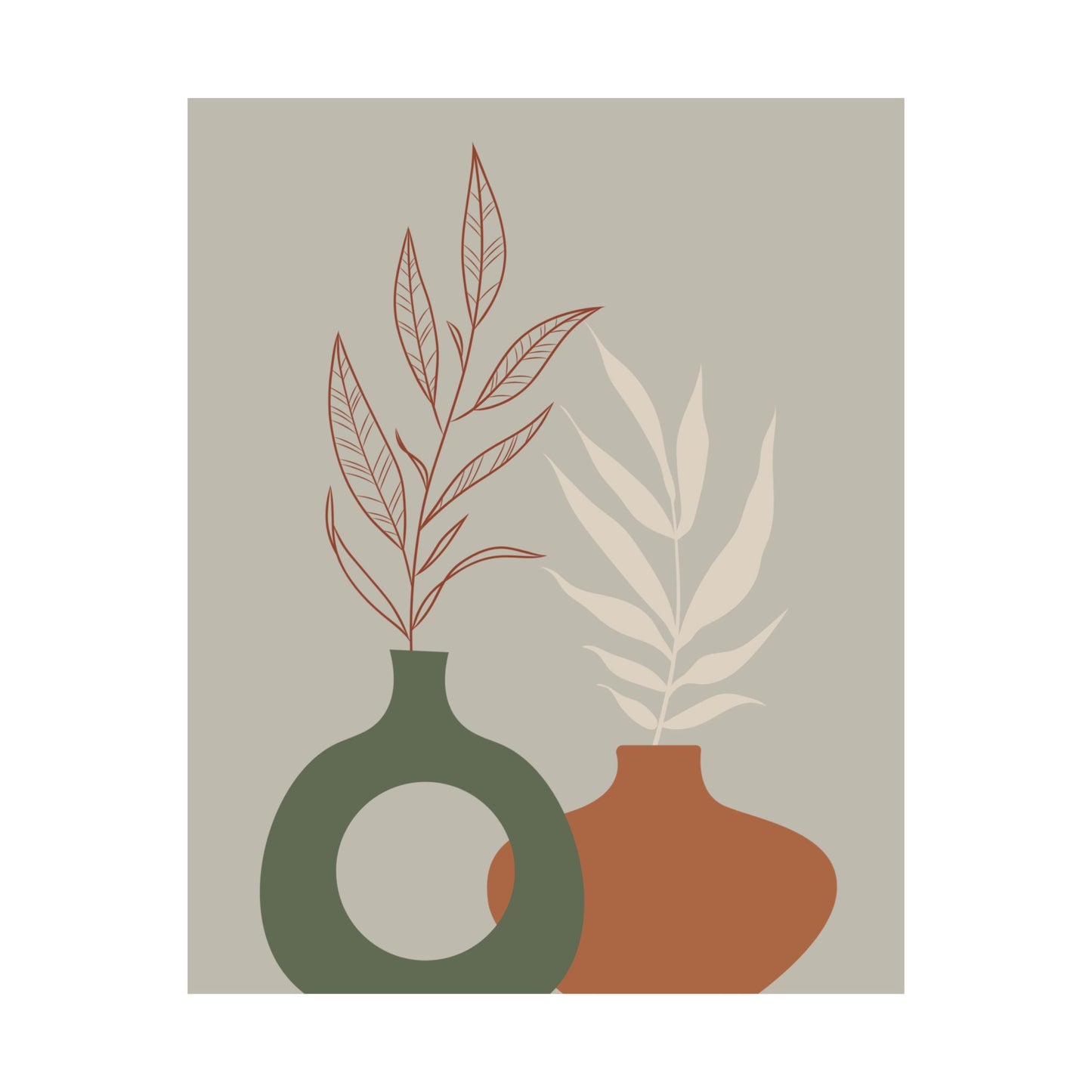 Decorative Wall Art Prints, Modern Home Decor, Botanical Prints, Minimalist Poster Art, Gift for Plant Lovers