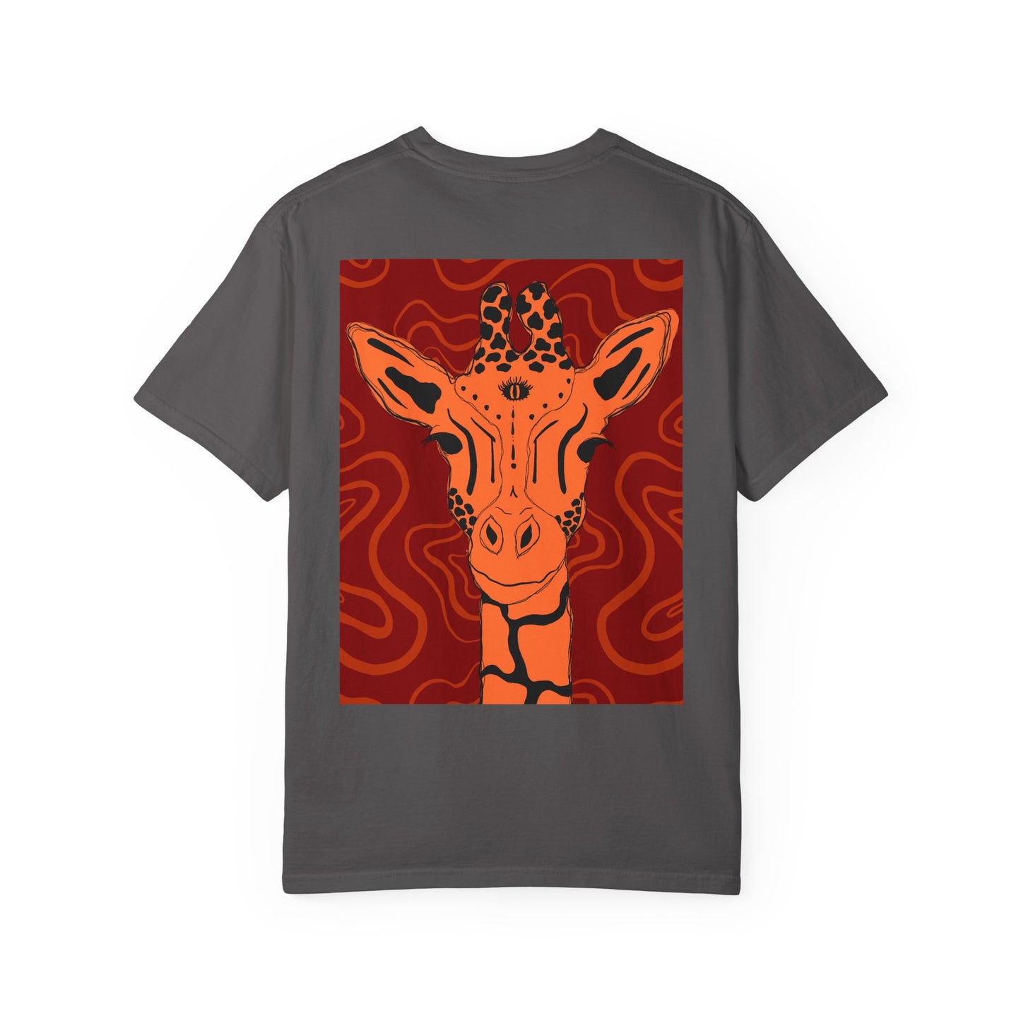 Vibrant Giraffe Graphic Tee, Unisex T-shirt, Gift for Animal Lovers, Casual Wear, Nature-Themed Apparel, Unique Graphic Shirt