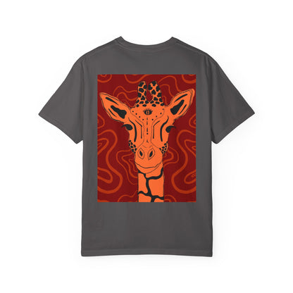 Vibrant Giraffe Graphic Tee, Unisex T-shirt, Gift for Animal Lovers, Casual Wear, Nature-Themed Apparel, Unique Graphic Shirt