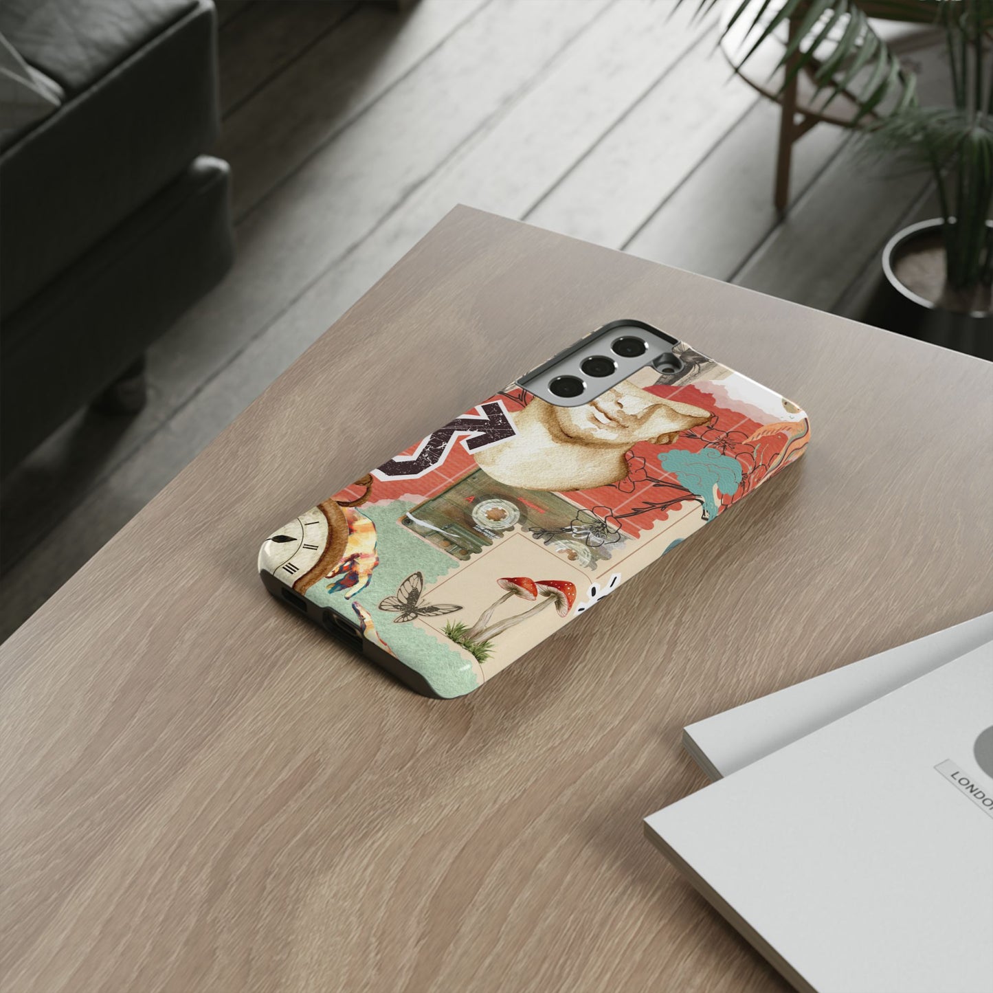 Artistic iPhone Case, Tough Cases with Vintage Design, Unique Phone Cover, Gift for Art Lovers, Protective Case for All Occasions, Vintage Collage Art