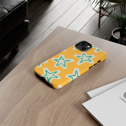 Retro Star Pattern Phone Case | Tough Cases, Colorful Cover for Phones, Phone Accessories, Gift for Her, Trendy Cases