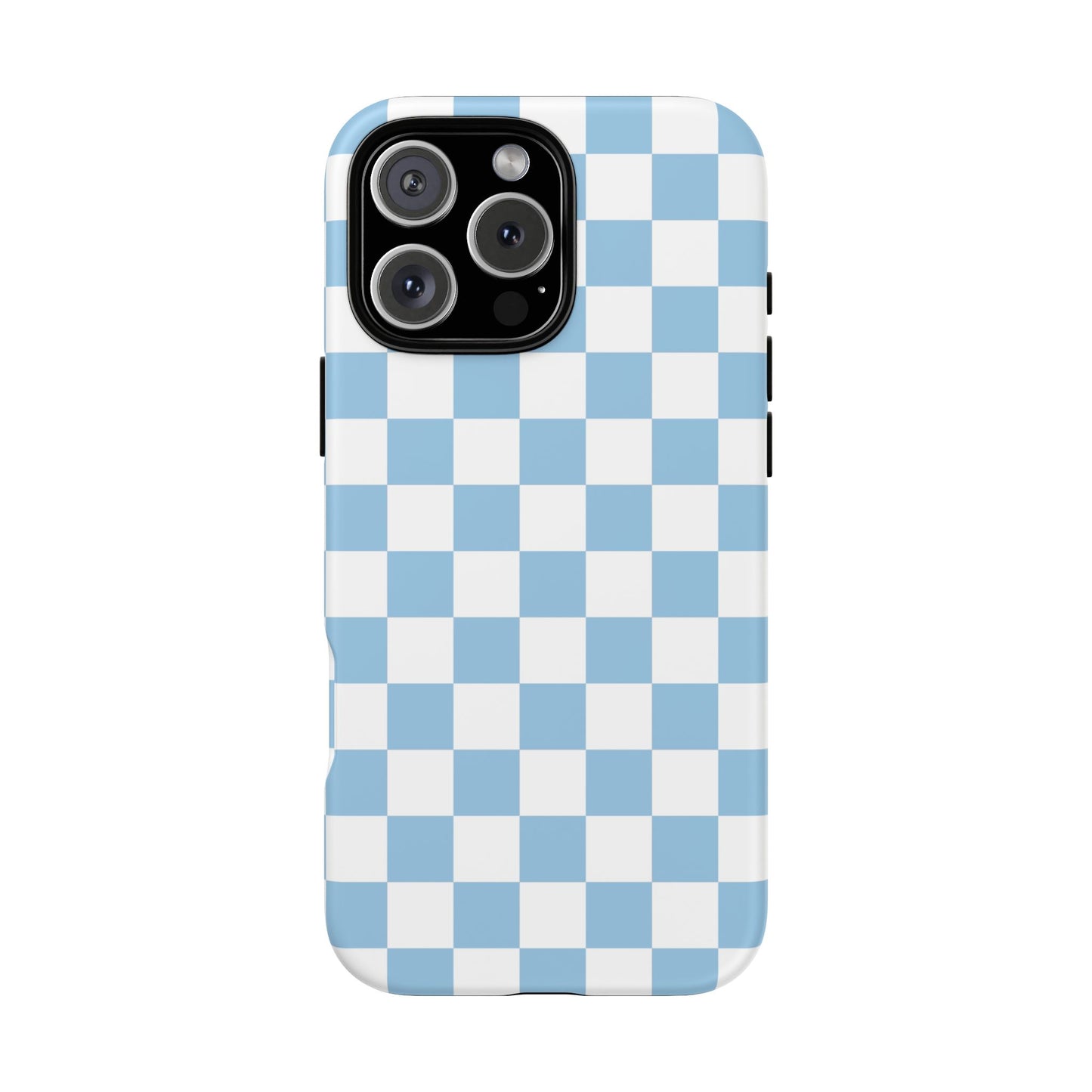 Blue Checkered Phone Case, Tough Phone Cover, Stylish Mobile Protector, Unique Gift for Him/Her, Trendy Accessories for Holidays
