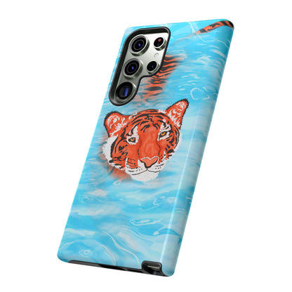 Vibrant Tiger Phone Case, Wildlife Lover Gift, Phone Accessories, Animal Print Case, Summer Vibe, Cool Phone Cover