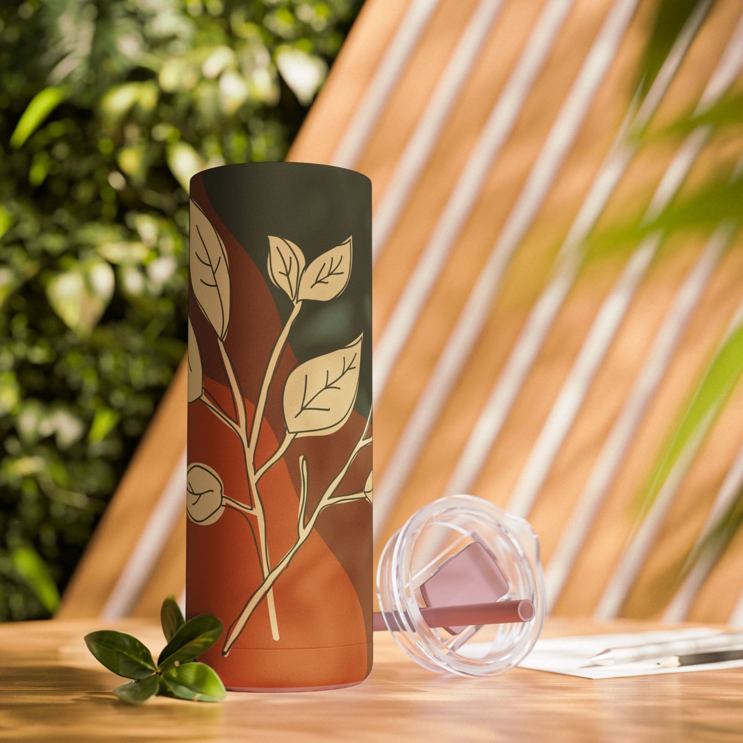Autumn Leaves Tumbler, Fall Travel Mug, Eco-Friendly Drinkware, Perfect for Gifts, Seasonal Decor, 20oz Skinny Cup