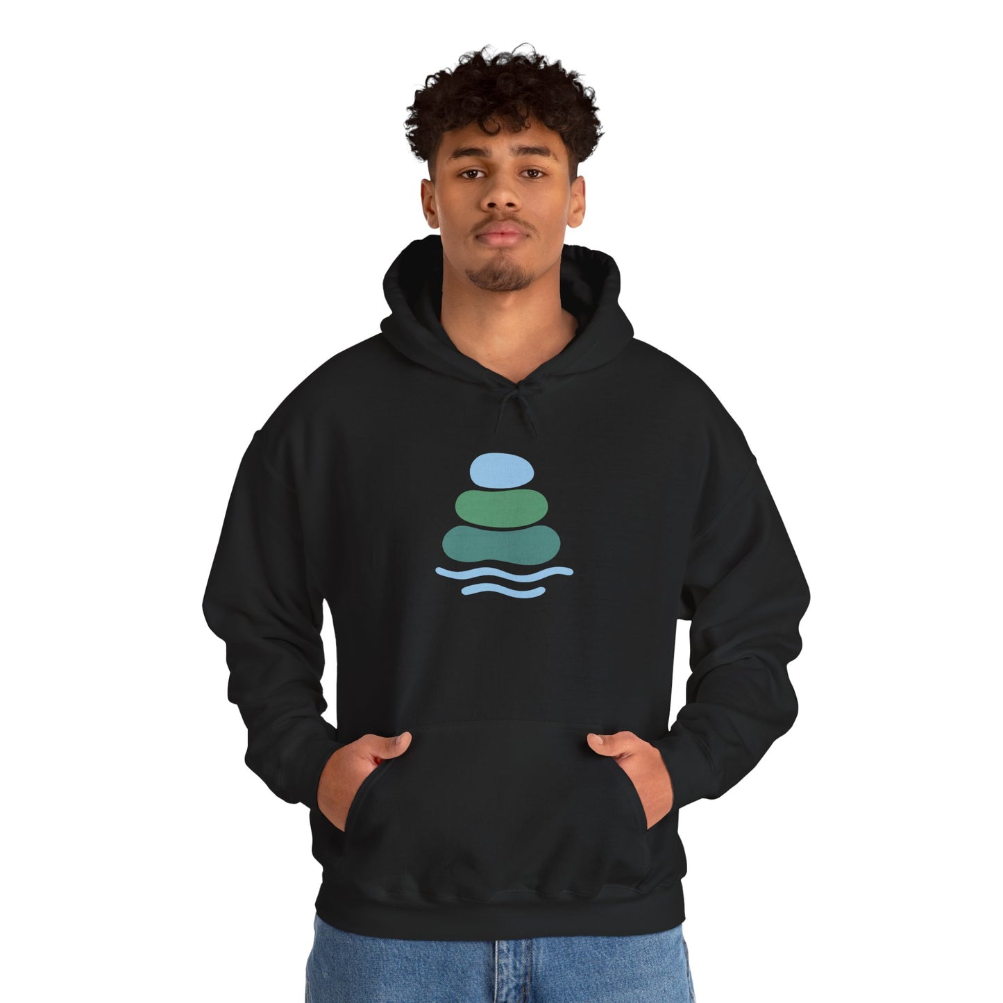 Zen-Inspired Unisex Hooded Sweatshirt, Relaxing Sweatshirt, Comfortable Hoodie, Gift for Meditation Lovers, Cozy Outerwear for All Occasions