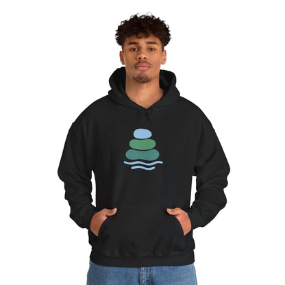 Zen-Inspired Unisex Hooded Sweatshirt, Relaxing Sweatshirt, Comfortable Hoodie, Gift for Meditation Lovers, Cozy Outerwear for All Occasions
