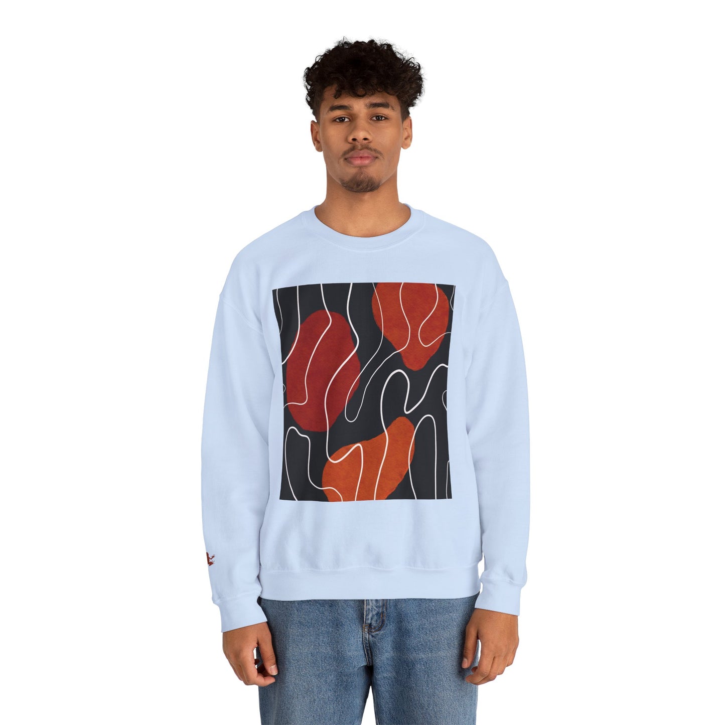 Abstract Modern Crewneck Sweatshirt, Cozy Casual Wear, Gift for Art Lovers, Stylish Layering, Perfect for Fall/Winter, Unique Graphic [...]