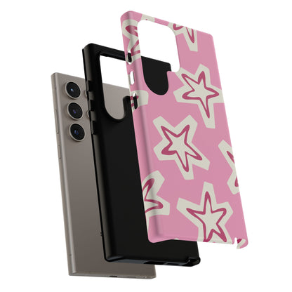 Starry Pink Phone Case | Tough Cases for Trendy Protection, Cute Gift, Fun Design, Holiday Match, Everyday Use