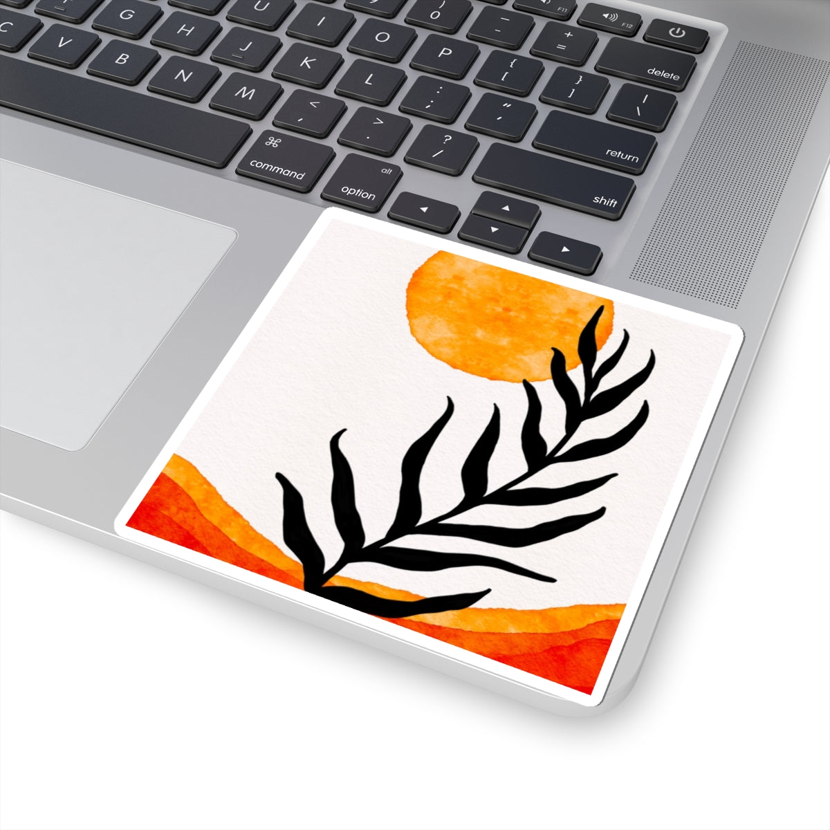 Sunset Leaf Kiss-Cut Stickers for Aesthetic Decor, Laptop Stickers, Journal Accessories, Floral Art, Gifts for Nature Lovers
