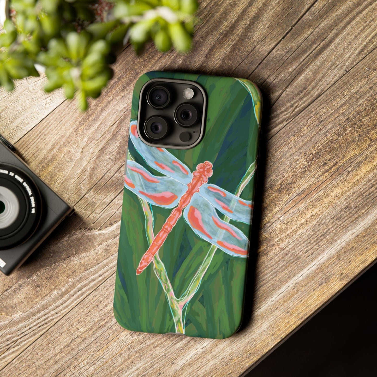 Dragonfly Phone Case, Tough Cases for Nature Lovers, Unique Phone Cover, Eco-Friendly Gift, Colorful Protection
