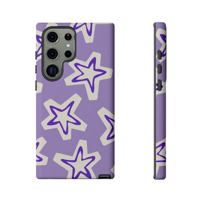 Starry Pattern Phone Case, Cute Star Design, Tough Phone Cover, Gifts for Her, Stylish Phone Accessory