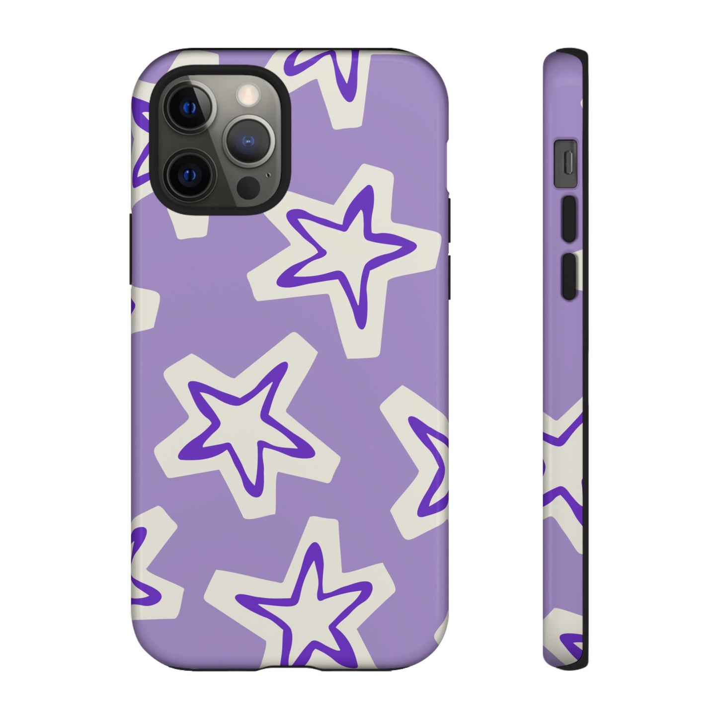 Starry Pattern Phone Case, Cute Star Design, Tough Phone Cover, Gifts for Her, Stylish Phone Accessory