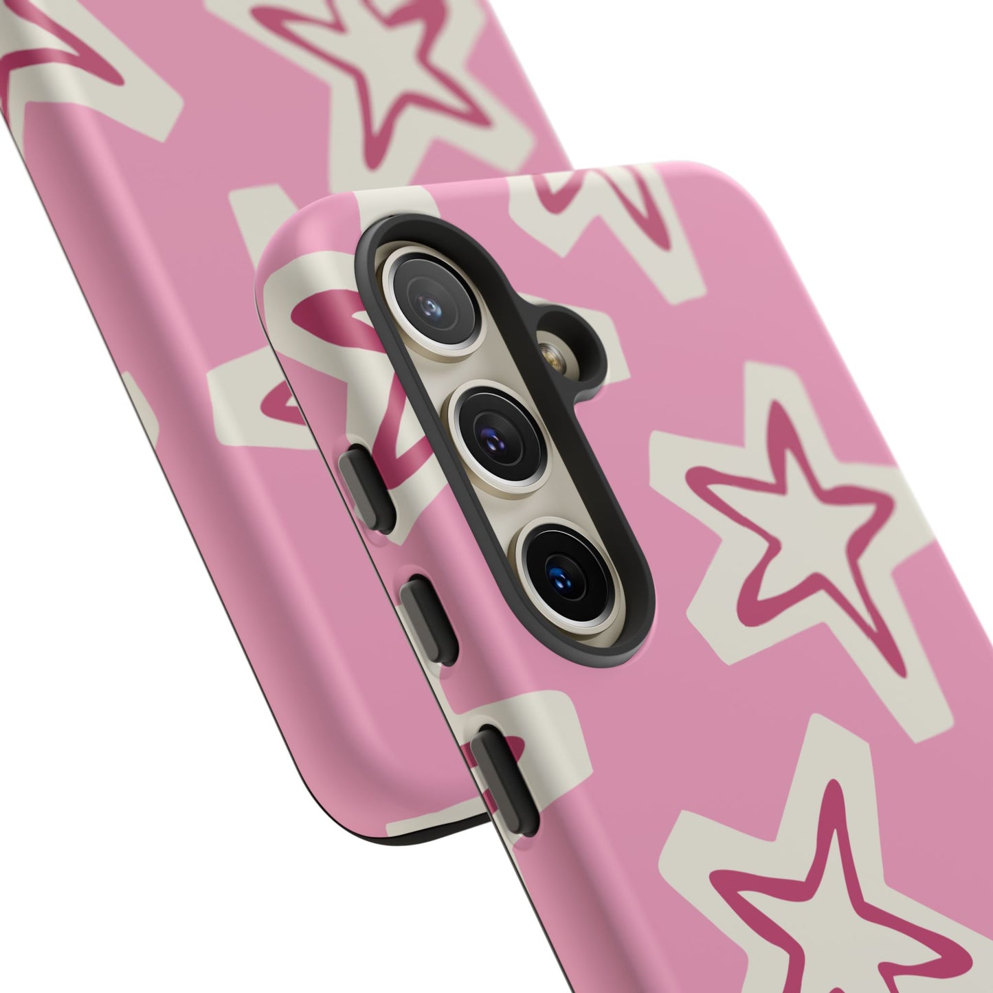 Starry Pink Phone Case | Tough Cases for Trendy Protection, Cute Gift, Fun Design, Holiday Match, Everyday Use