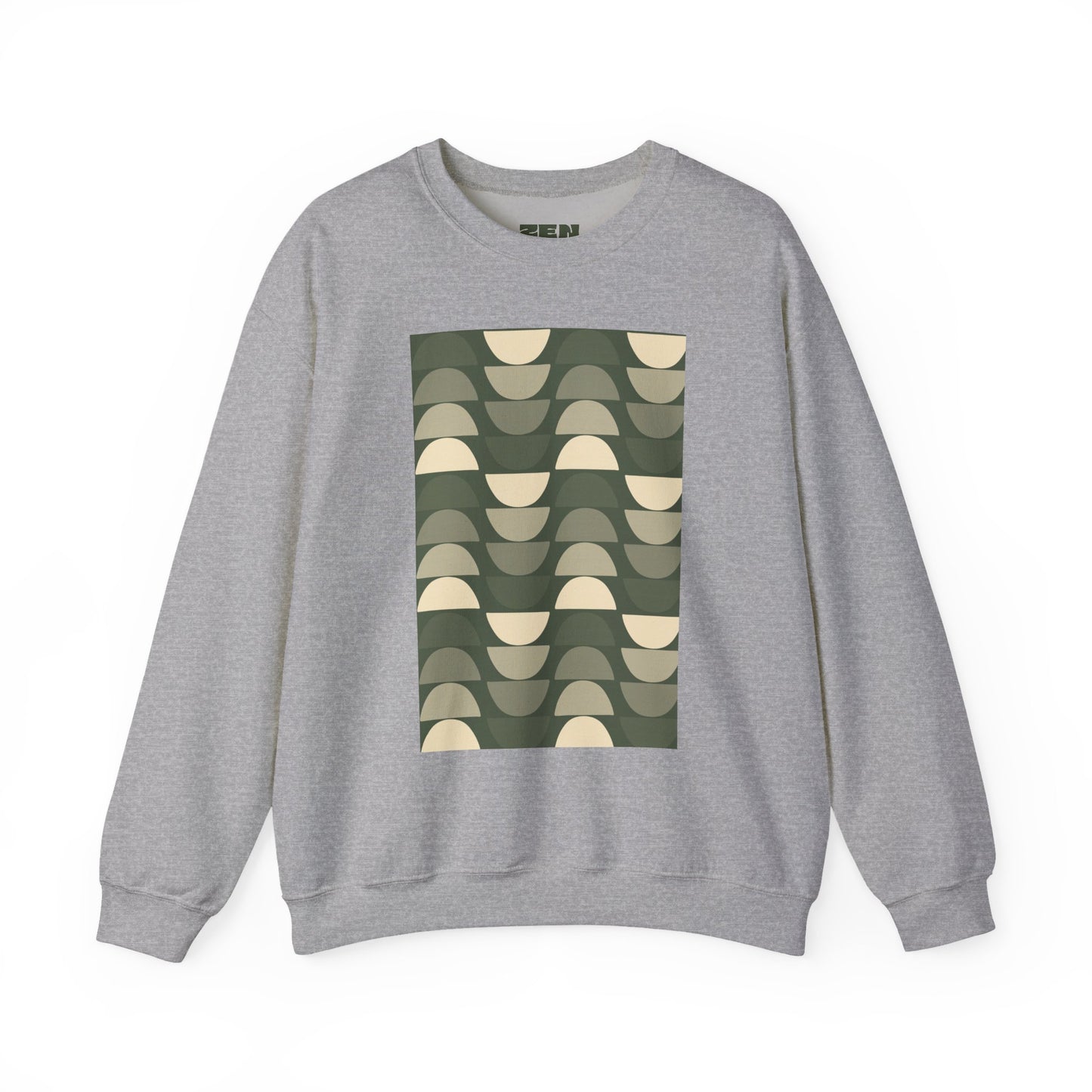 Stylish Geometric Crewneck Sweatshirt for Relaxed Vibes, Cozy Layer, Unisex Fashion Piece, Perfect Gift for Art Lovers, Casual Wear