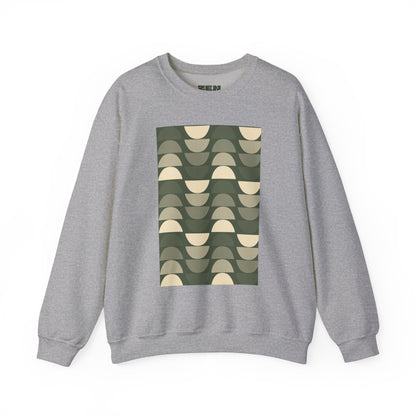 Stylish Geometric Crewneck Sweatshirt for Relaxed Vibes, Cozy Layer, Unisex Fashion Piece, Perfect Gift for Art Lovers, Casual Wear