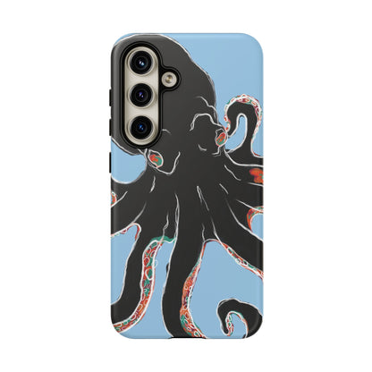 Octopus Tough Phone Case, Sea Creature Design, Ocean Lover Gift, Unique Phone Cover, Underwater Artwork