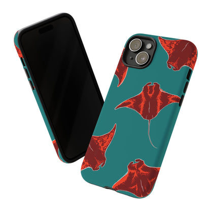 Manta Ray Phone Case, Tropical Phone Cover, Ocean Vibe Accessories, Summer Gift Idea, Marine Animal Merchandise