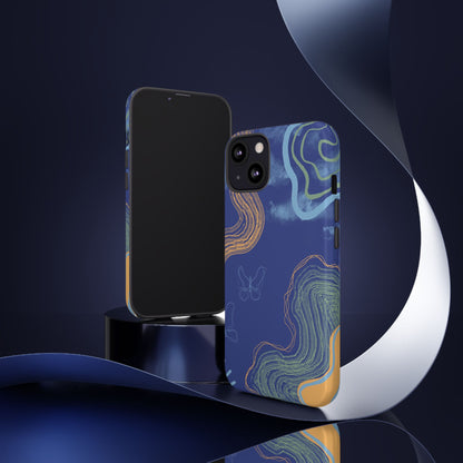 Artistic Phone Case, Abstract Phone Cover, Gift for Her, Modern Design, Boho Phone Case, Unique Phone Accessories