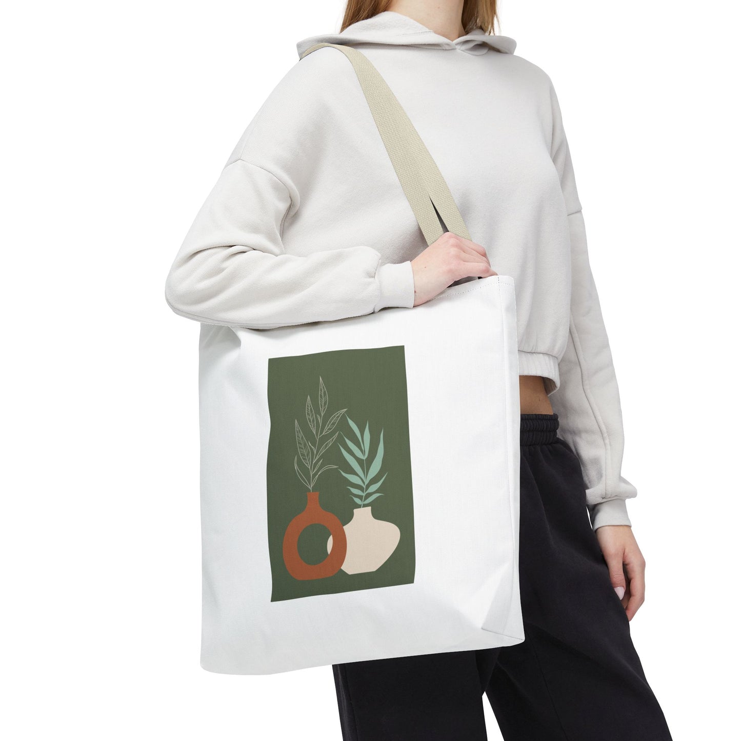 Stylish AOP Tote Bag, Eco-Friendly Shopping Bag, Reusable Carryall, Art Print Handbag, Gift for Her