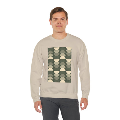 Stylish Geometric Crewneck Sweatshirt for Relaxed Vibes, Cozy Layer, Unisex Fashion Piece, Perfect Gift for Art Lovers, Casual Wear