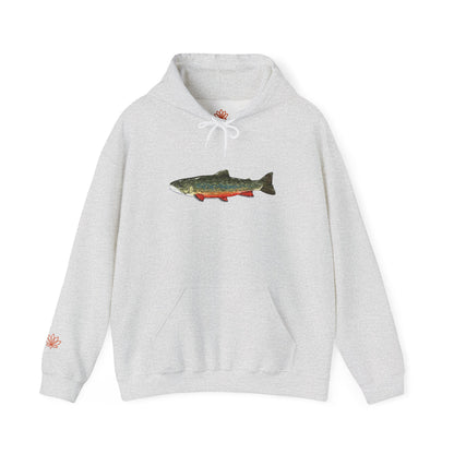 Trout Design Heavy Blend Hoodie, Fishing Gift, Outdoor Apparel, Comfortable Sweatshirt, Unisex Hoodie, Casual Fishing Wear