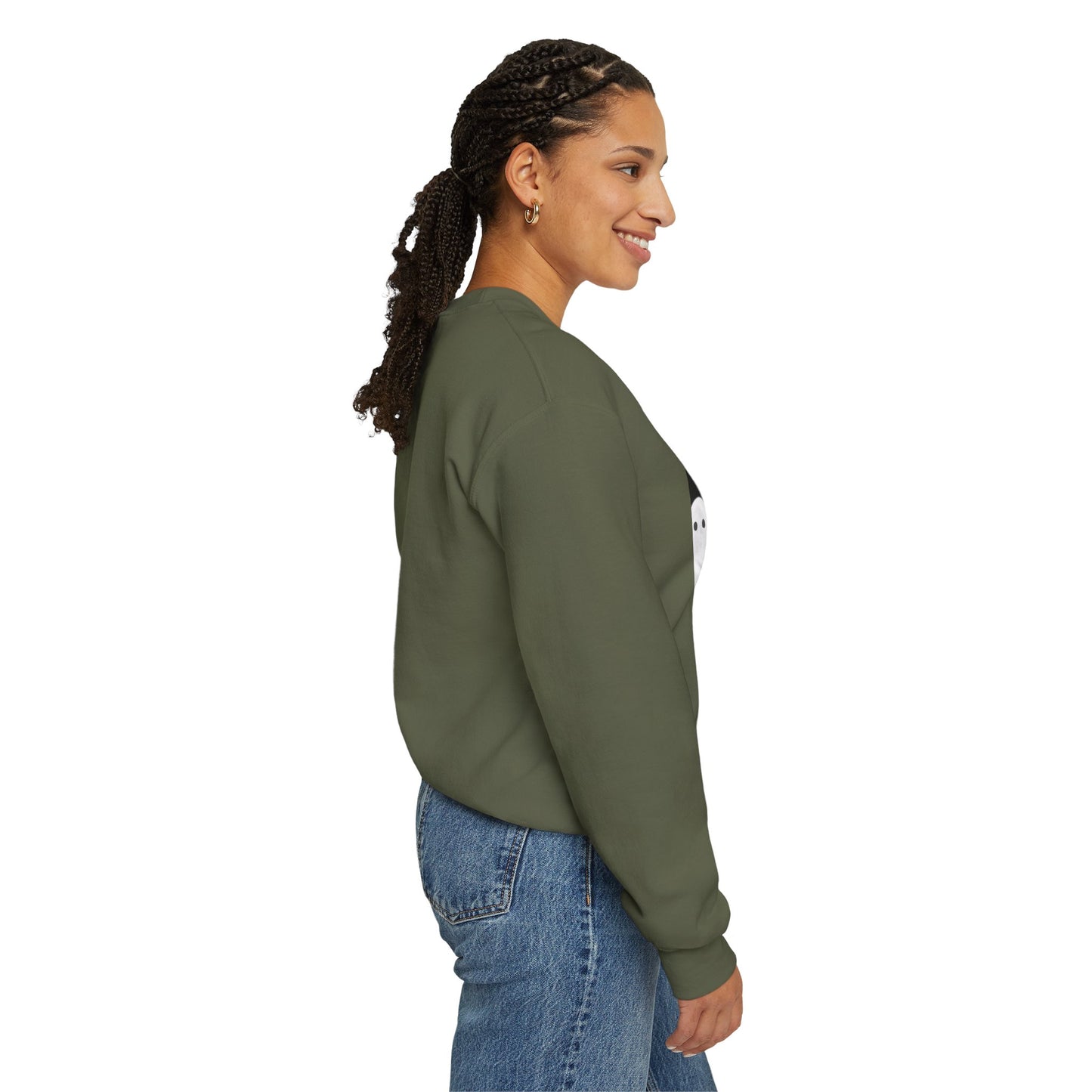 Painted Ghosts Crewneck | Cozy Sweatshirt, Perfect for Halloween, Fall, and Spooky Season