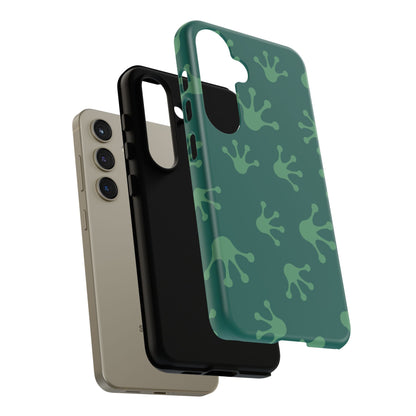 Frog Print Phone Case, Nature Lover Gift, Eco-Friendly Cover, Fun Green Design, Unique Frog Accessories