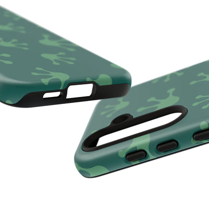 Frog Print Phone Case, Nature Lover Gift, Eco-Friendly Cover, Fun Green Design, Unique Frog Accessories
