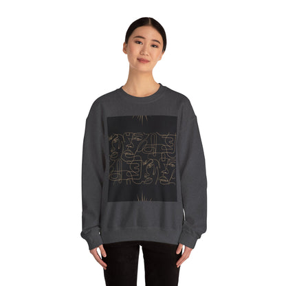 Stylish Unisex Crewneck Sweatshirt - Modern Art Design, Cozy Gift for Him/Her, Perfect for Fall, Casual Wear, Art Lovers, Abstract, Minimalist, Autumn Vibes