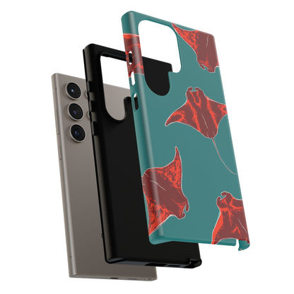 Manta Ray Phone Case, Tropical Phone Cover, Ocean Vibe Accessories, Summer Gift Idea, Marine Animal Merchandise